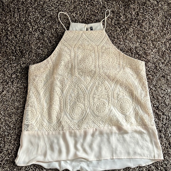 Tank top blouse with lace - Picture 1 of 4